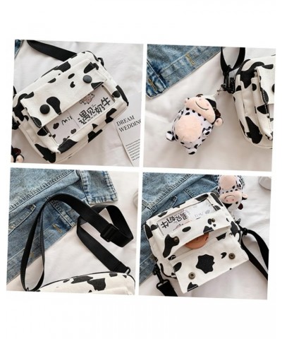 2pcs Shoulder Bags Plush Crossbody Bags Belt Bag for Women Cow Handbag Messenger Bag for Women Crossbody Purses for Women Wom...