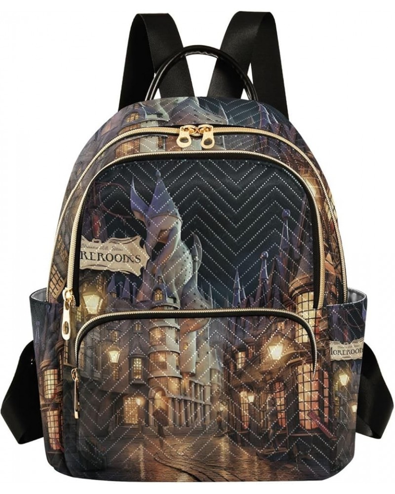 Colorful Forest Mushrooms Stylish Ladies Backpack, Summer Backpack, Casual Backpack for Women, M Magic Retro Street Small $17...