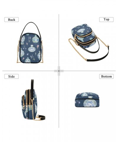 Blue Porcelain Chinese Vase Design Crossbody Bags Shoulder Bag for Women Stylish Ladies Messenger Bags Cell Phone Purse and H...