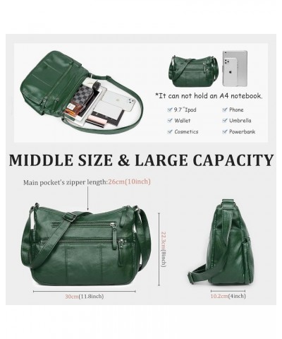 Purses for Women Soft PU Leather Shoulder Bag Ladies Crossbody Purse and handbags Lightweight Pocketbook Green-11.8 $15.55 Sh...