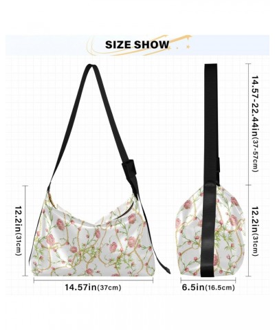 Chains Spring Flowering Ladies Bags Crossbody Trendy Men Sling Bags Crossbody Large Shoulder Purse $15.84 Hobo Bags