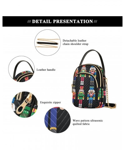 Christmas Nutcracker Crossbody Bags for Women Small Chain Shoulder Bag Purses Hand Bags for Work Travel Gifts $15.59 Shoulder...