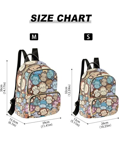 Small Backpack Purse for Women, Small Monkey Travel Bag Casual Daypack Shoulder Bag Small $19.07 Backpacks