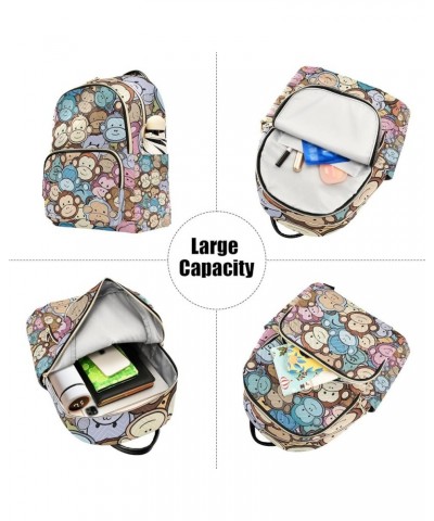 Small Backpack Purse for Women, Small Monkey Travel Bag Casual Daypack Shoulder Bag Small $19.07 Backpacks