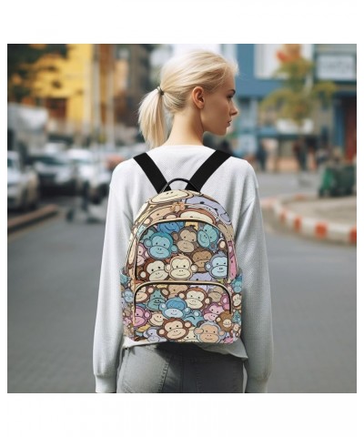 Small Backpack Purse for Women, Small Monkey Travel Bag Casual Daypack Shoulder Bag Small $19.07 Backpacks