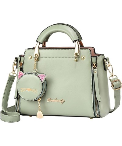 Women's Fashion Portable Shoulder Bag Messenger Bag Grocery Tote Mint Green $18.84 Crossbody Bags