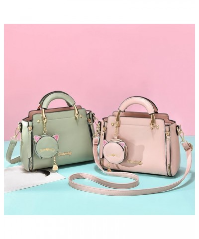 Women's Fashion Portable Shoulder Bag Messenger Bag Grocery Tote Mint Green $18.84 Crossbody Bags