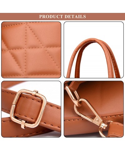 Women's Handbag and Purse PU Leather Quilted Top Handle Satchel Bag Outdoor Retro Crossbody Ladies Work Shoulder Bag Pink $42...