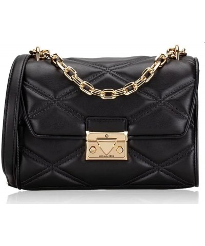 Michael Kors Serena Medium Flap Shoulder Bag Black $44.56 Shoulder Bags