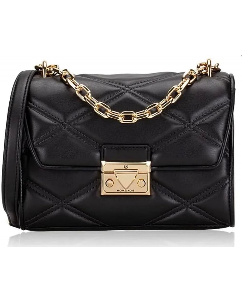 Michael Kors Serena Medium Flap Shoulder Bag Black $44.56 Shoulder Bags