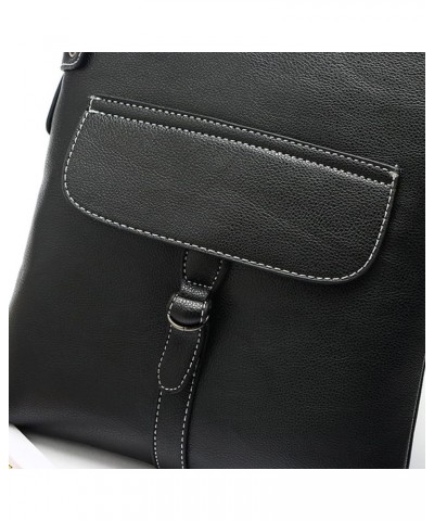 Women's Bag Fashion Simple Casual Belt Buckle One Shoulder Messenger Bag Shoulder Bag Shoulder Bag (Coffee, One Size) Blue On...