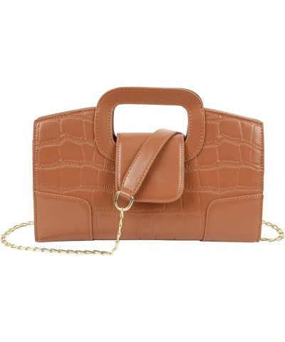 Top Handle Satchel Women Vintage Flap Tote Clutch Handbag Crossbody Shoulder Bag Purse (Brown) Exquisite-light Brown $18.38 T...