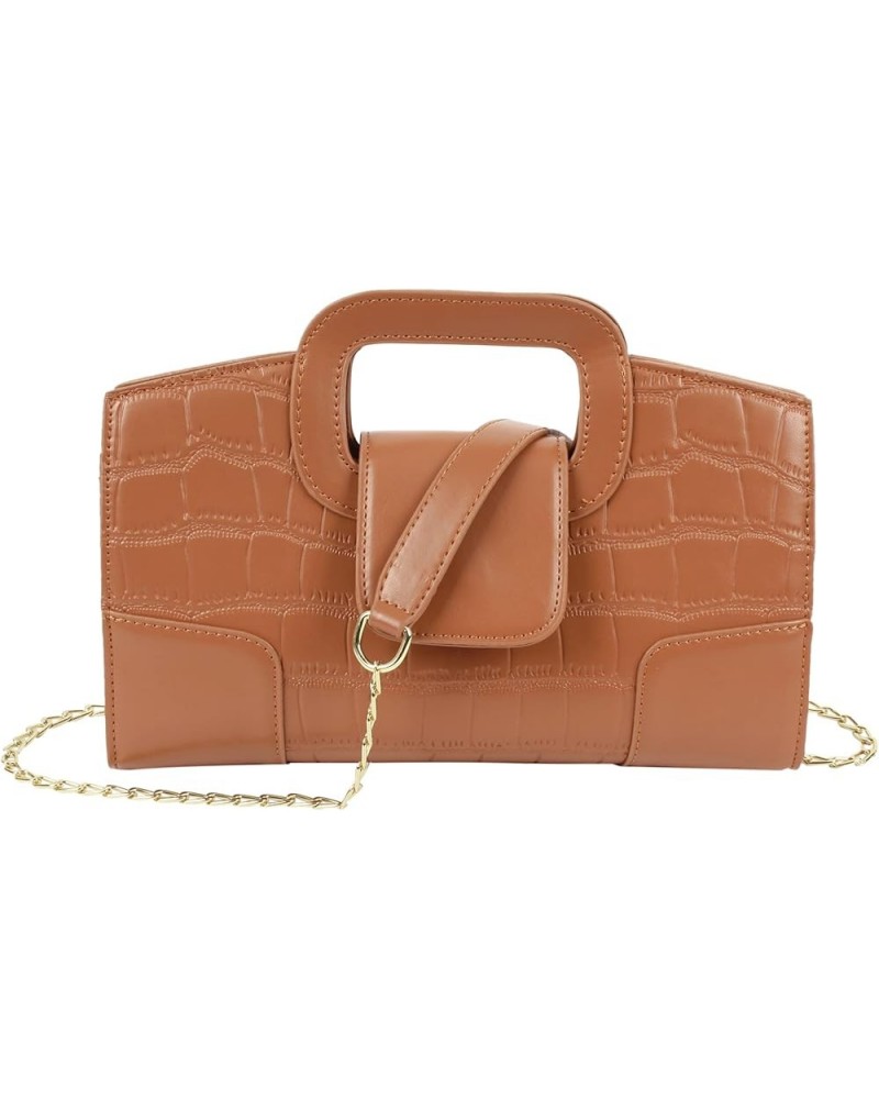 Top Handle Satchel Women Vintage Flap Tote Clutch Handbag Crossbody Shoulder Bag Purse (Brown) Exquisite-light Brown $18.38 T...