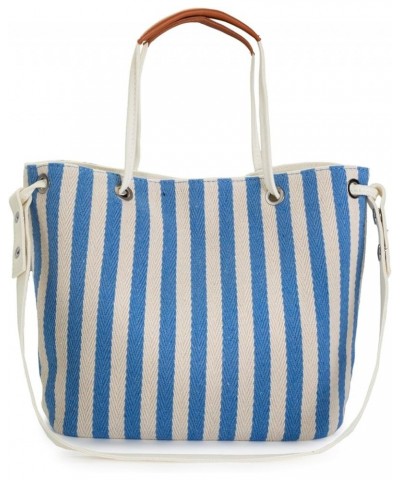 Women′s Tote Bag, Canvas Tote Bag for Women, Small Bucket Bag,Canvas Shoulder Bag Crossbody Bag Striped Pattern Beach Bag Lig...