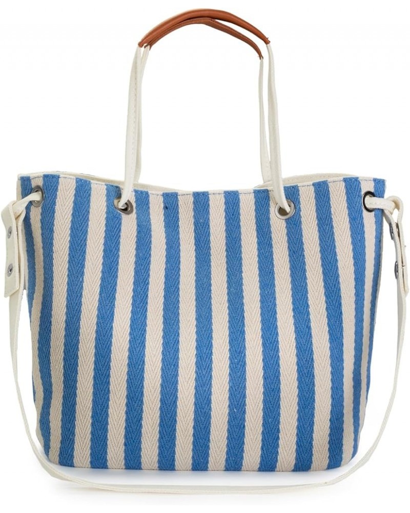 Women′s Tote Bag, Canvas Tote Bag for Women, Small Bucket Bag,Canvas Shoulder Bag Crossbody Bag Striped Pattern Beach Bag Lig...