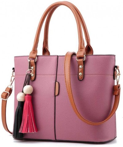 Handbags for Women Shoulder Bags Tote Satchel Hobo With Tassel Ornaments Pink $23.36 Totes