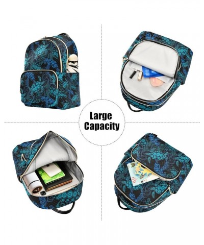 Small Backpack for Women Travel Bag Bohemian Sea Turtle Daypack Purse Fashion Shoulder Bag Rucksack Small A395 $11.44 Backpacks