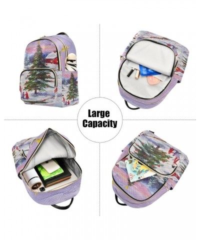 Christmas Tree Snowman Backpack for Women Casual Daypack Lightweight Shoulder Bag Small Backpacks Travel Purse for Ladies Out...