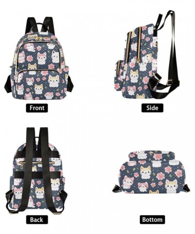 Cute Cat Backpack Purse for Women Small Travel Bag Fashion Daypack M 202a2816 S(10.23"x5.11"x12.59") 202a2816 $18.86 Backpacks