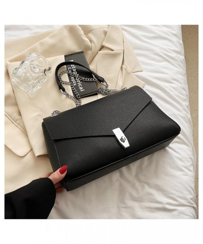 Crossbody Bags for Women Trend Design Retro Small Handbags Female Chain Handbag for Women 12*8*4inch Black $34.03 Crossbody Bags