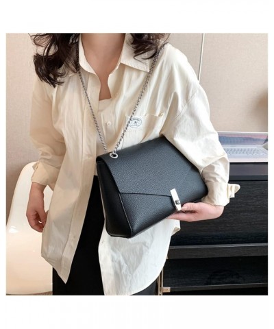 Crossbody Bags for Women Trend Design Retro Small Handbags Female Chain Handbag for Women 12*8*4inch Black $34.03 Crossbody Bags