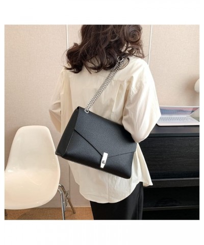 Crossbody Bags for Women Trend Design Retro Small Handbags Female Chain Handbag for Women 12*8*4inch Black $34.03 Crossbody Bags