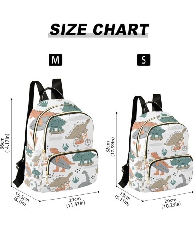 Women Backpack Dino Bike Skateboard Anti-Theft Travel Backpack with Luggage Belt Lightweight Handbag Lady Purse Roomy Double ...