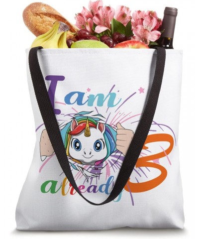 3th Birthday Cute Unicorn Party Bday Celebration Tote Bag $15.66 Totes