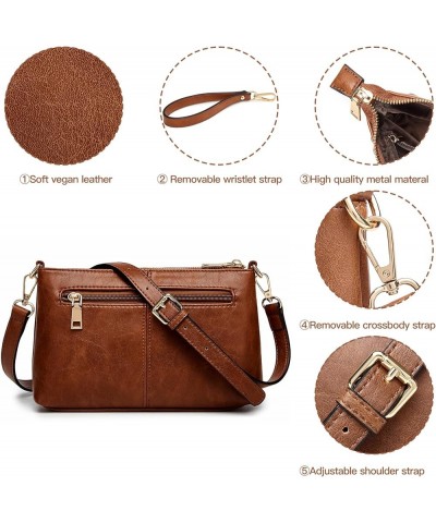 Small Crossbody Bags for Women,Wristlet Clutch Wallet Purses Handbags for Women Slim Organizer with Card Holder Auburn $13.33...