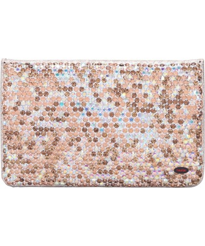 Evening Clutch Satin Pleated Rhinestone Novelty Oversized Purses For Women Formal E1580ivory&ab Gold $15.82 Evening Bags