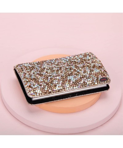 Evening Clutch Satin Pleated Rhinestone Novelty Oversized Purses For Women Formal E1580ivory&ab Gold $15.82 Evening Bags