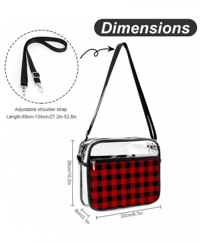 Clear Shoulder Handbag Fashion Waterproof Shoulder Bag With Adjustable Strap Color435 $15.25 Totes