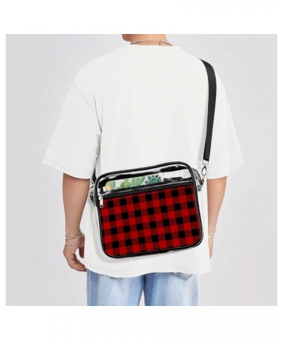 Clear Shoulder Handbag Fashion Waterproof Shoulder Bag With Adjustable Strap Color435 $15.25 Totes