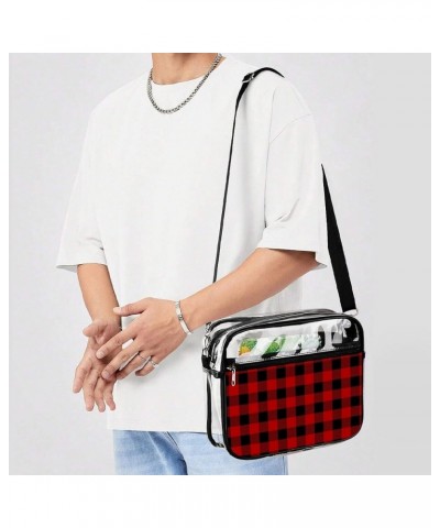 Clear Shoulder Handbag Fashion Waterproof Shoulder Bag With Adjustable Strap Color435 $15.25 Totes