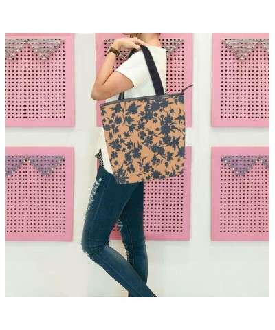 Pretty Floral The Tote Bag for Women Big Capacity Women's Shoulder Handbags Canvas Shopping Dating Bag $12.64 Totes