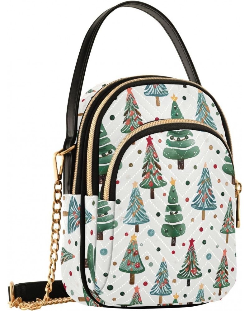 Christmas Tree Small Crossbody Bags for Women Cell Phone Shoulder Purse Handbags Wallet 21215644 $15.38 Crossbody Bags