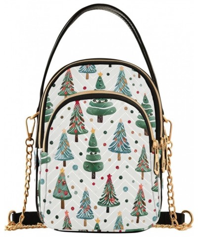 Christmas Tree Small Crossbody Bags for Women Cell Phone Shoulder Purse Handbags Wallet 21215644 $15.38 Crossbody Bags