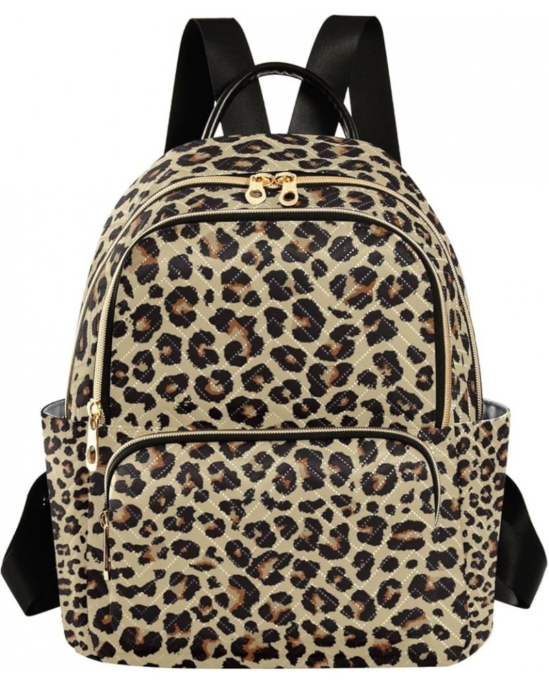 Mini Backpack Purse for Women, Brown Cheetah Leopard Print Travel Bag Casual Daypack Shoulder Bag Small $16.95 Backpacks