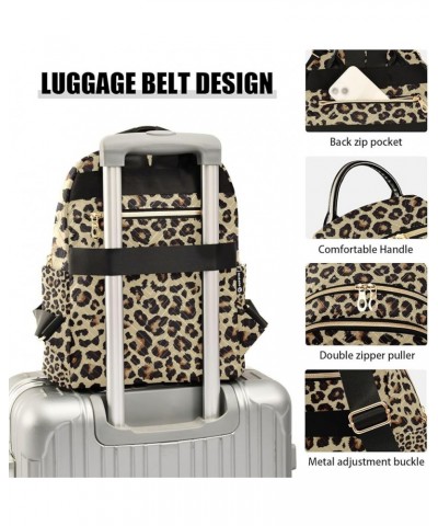 Mini Backpack Purse for Women, Brown Cheetah Leopard Print Travel Bag Casual Daypack Shoulder Bag Small $16.95 Backpacks