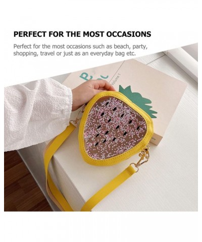 5pcs Messenger Bag Kids Crossbody Bag Girl Purse Kids Decor Crossbody Bags for Girls Small Sequin Cartoon Fruit Design Bag Fr...