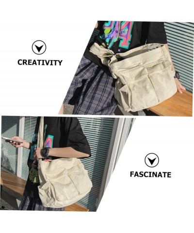 Messenger Bag Men Crossbody Bags Briefcases for Men Office Crossbody Bag Cross Body Tote Bag Women White $12.83 Shoulder Bags