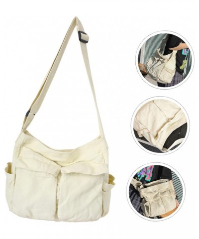 Messenger Bag Men Crossbody Bags Briefcases for Men Office Crossbody Bag Cross Body Tote Bag Women White $12.83 Shoulder Bags