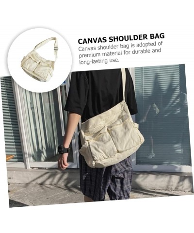 Messenger Bag Men Crossbody Bags Briefcases for Men Office Crossbody Bag Cross Body Tote Bag Women White $12.83 Shoulder Bags