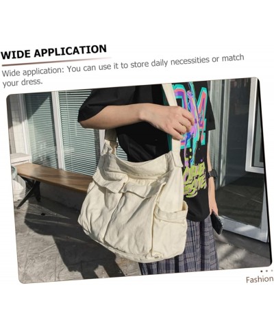 Messenger Bag Men Crossbody Bags Briefcases for Men Office Crossbody Bag Cross Body Tote Bag Women White $12.83 Shoulder Bags