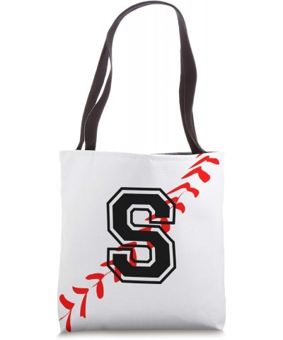 S Baseball Jersey Uniform Name Initial Letter Game Play Tote Bag $12.45 Totes