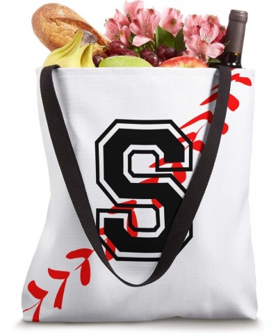 S Baseball Jersey Uniform Name Initial Letter Game Play Tote Bag $12.45 Totes