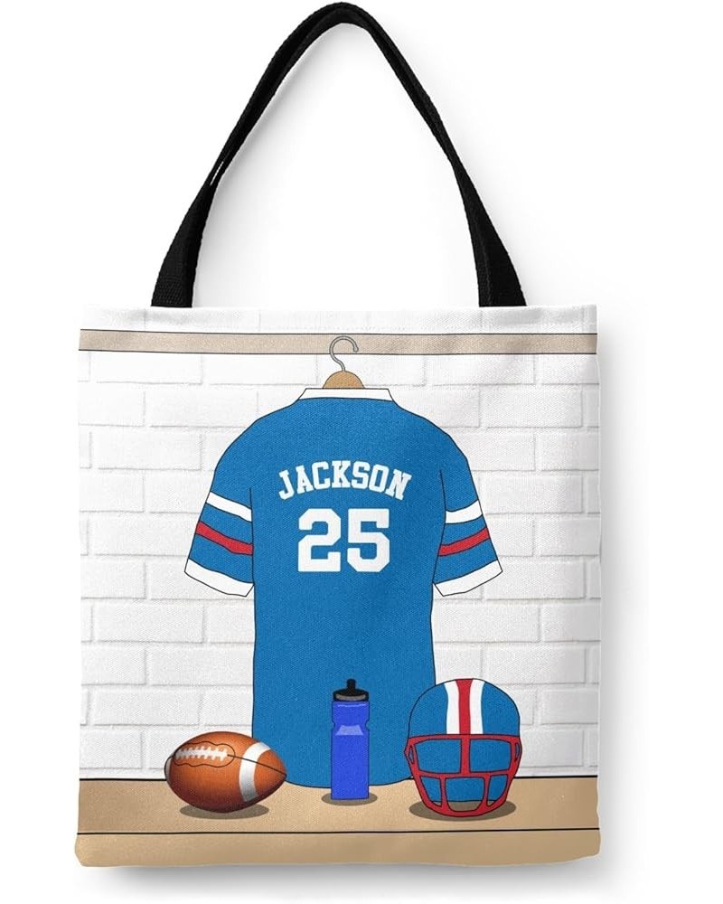 Athlete Sport Football Jersey Canvas Tote Bag Aesthetic Reusable Grocery Shopping Bags Multi 15th $14.15 Totes