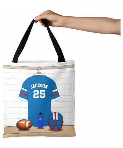 Athlete Sport Football Jersey Canvas Tote Bag Aesthetic Reusable Grocery Shopping Bags Multi 15th $14.15 Totes