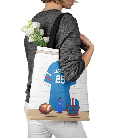 Athlete Sport Football Jersey Canvas Tote Bag Aesthetic Reusable Grocery Shopping Bags Multi 15th $14.15 Totes