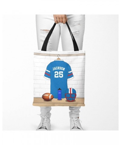 Athlete Sport Football Jersey Canvas Tote Bag Aesthetic Reusable Grocery Shopping Bags Multi 15th $14.15 Totes